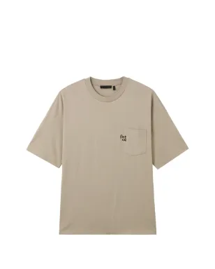 FIVE CM ベージュ系チェストポケットTシャツ - サムネイル1