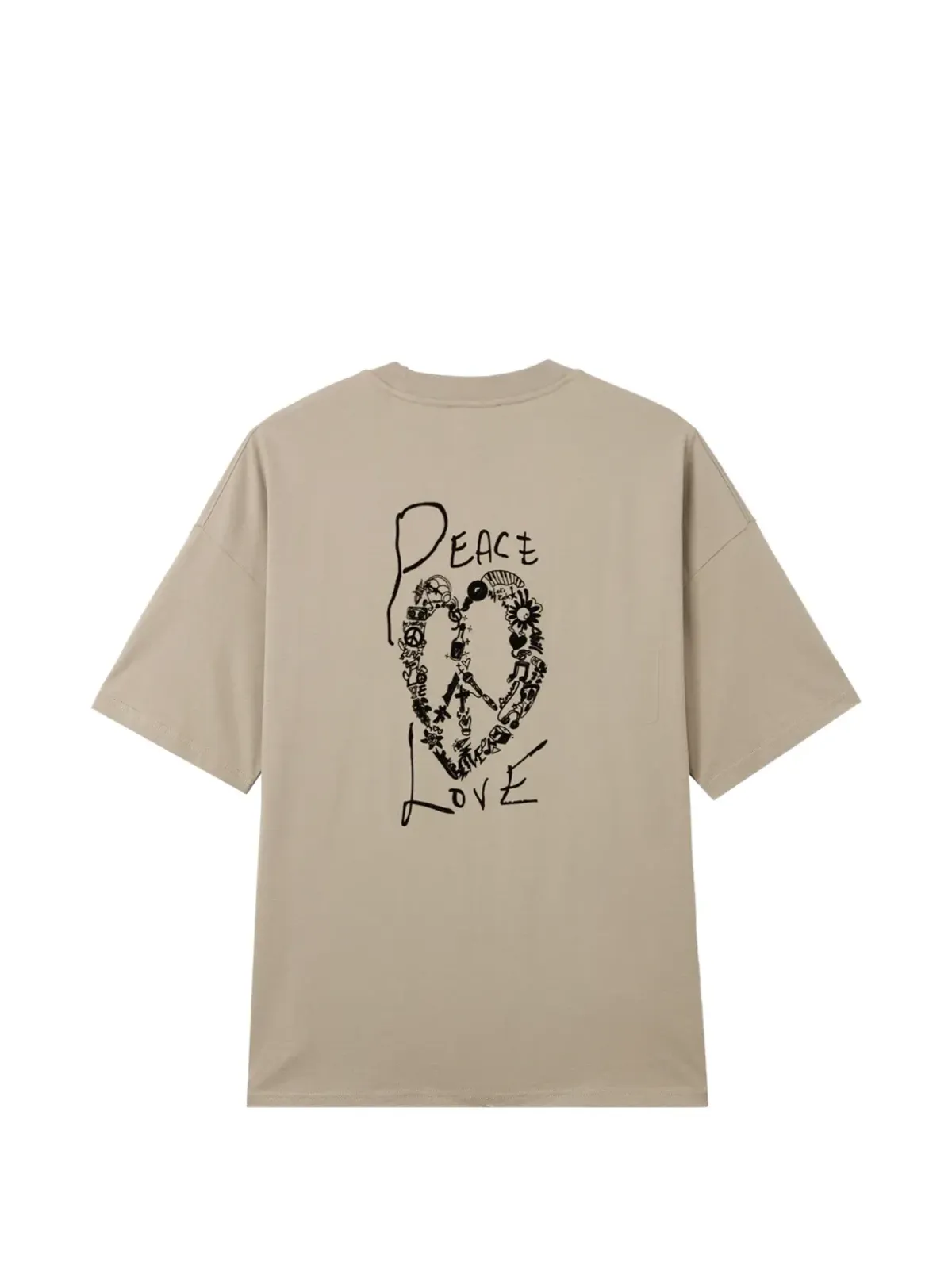 FIVE CM ベージュ系チェストポケットTシャツ - 画像2