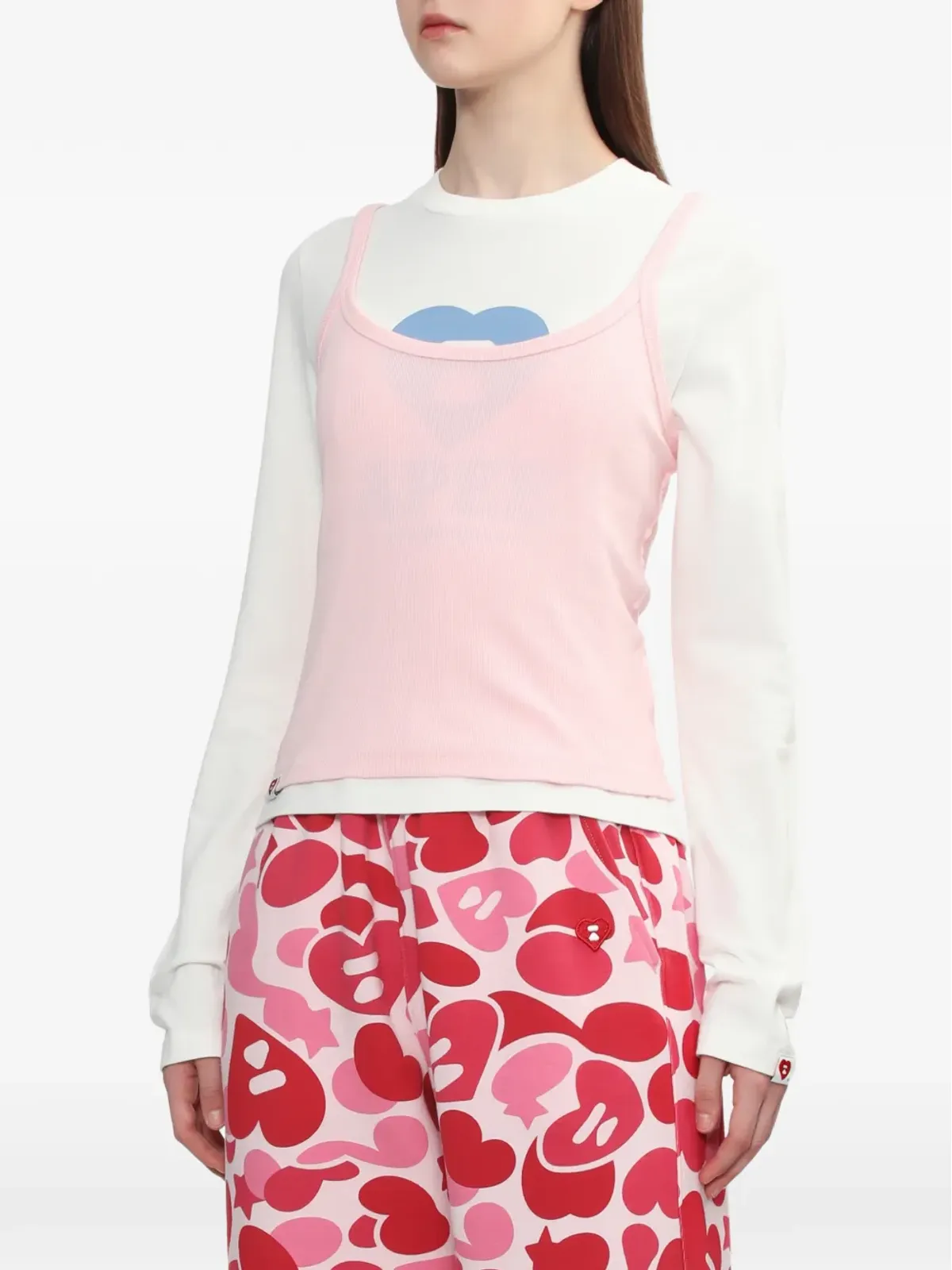 APEe by A BATHING APE リブニット ノースリーブトップ - 画像3