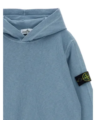Stone Island Junior ロゴバッジ長袖フーディー - サムネイル3