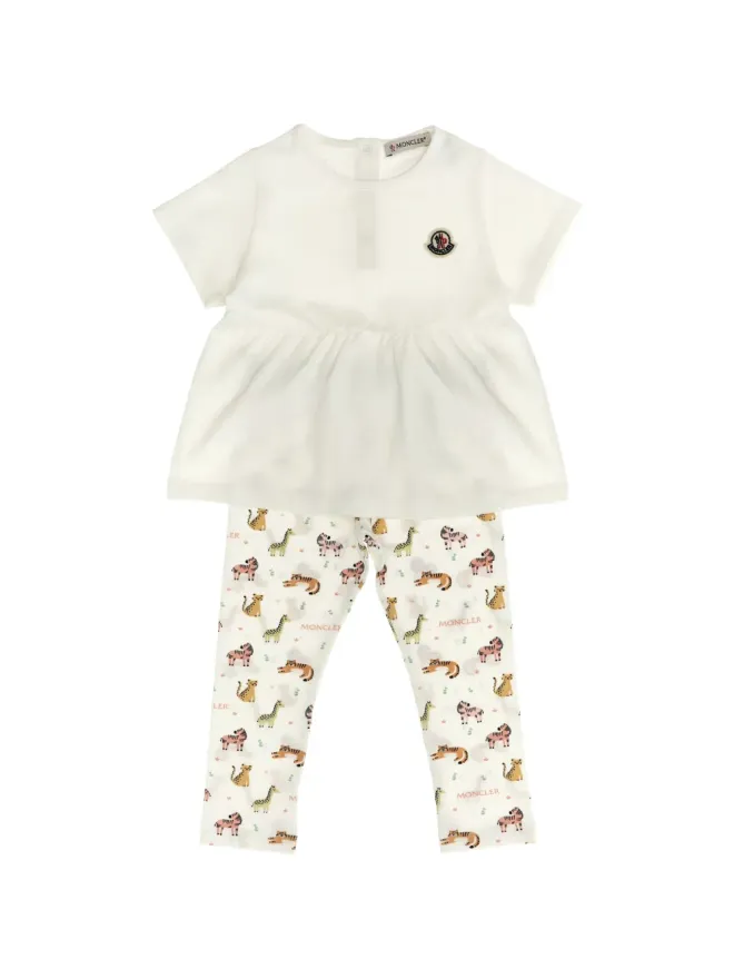 Moncler Enfant Moncler Enfant アニマルプリント ロンパースの商品画像