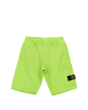 Stone Island Junior カーゴポケットショーツ - グリーン - サムネイル1