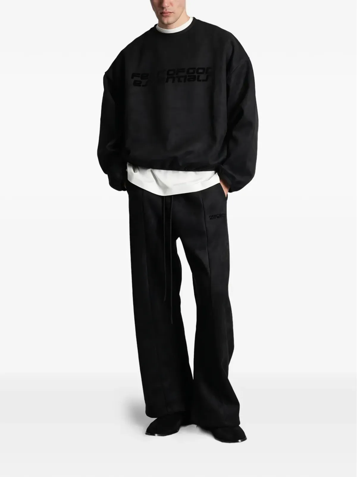 FEAR OF GOD ESSENTIALS ロゴプリント長袖スウェットシャツ - 画像2