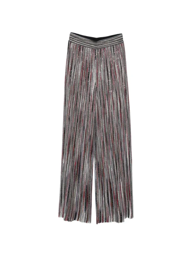 Missoni Missoni ストライプ柄パンツ - グレーの商品画像