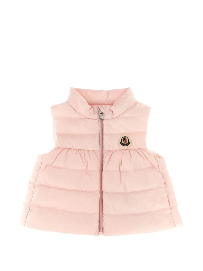 Moncler Enfant Moncler Enfant ヒヴァ キルテッド ロゴパッチ ベストの商品画像