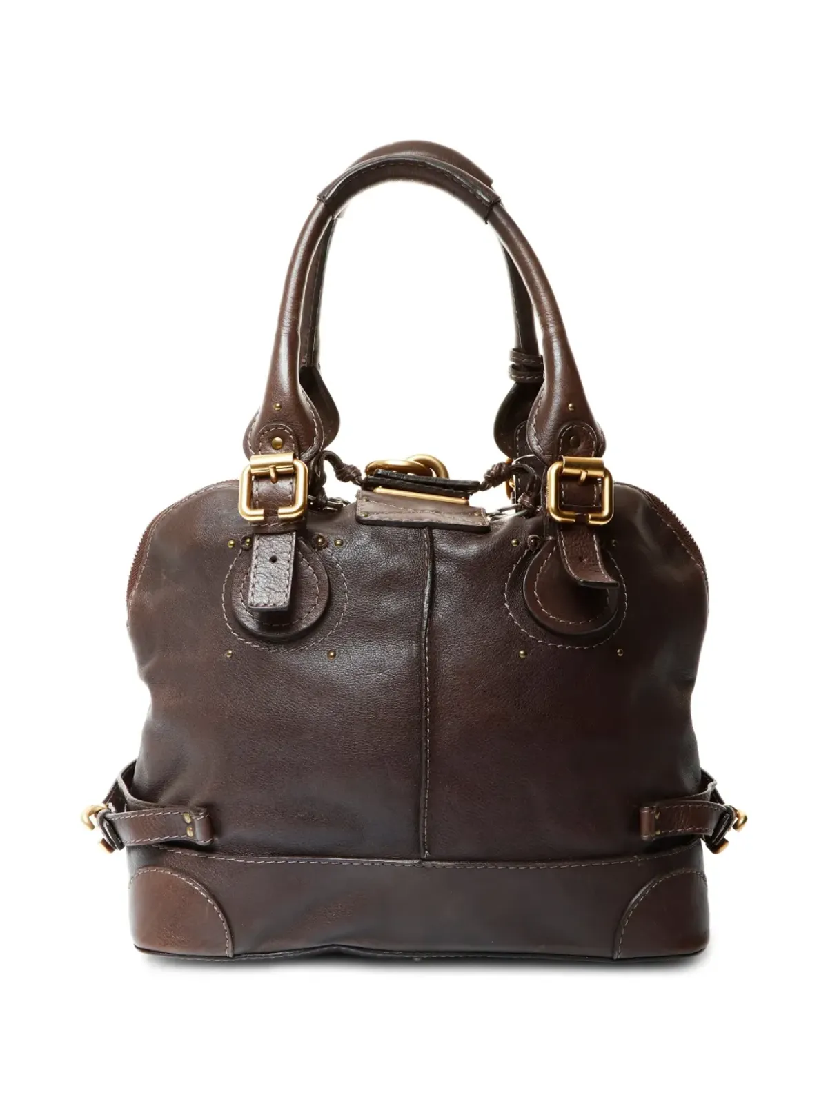 Chloé Pre-Owned パドロックレザートートバッグ - 画像2