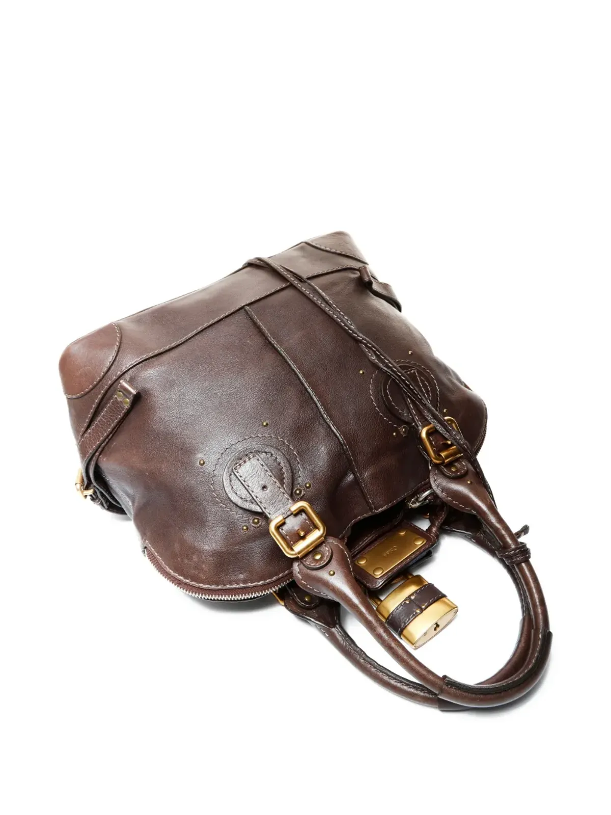 Chloé Pre-Owned パドロックレザートートバッグ - 画像4