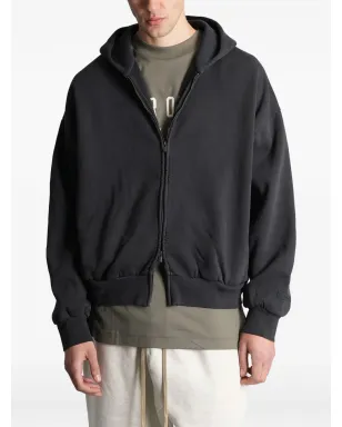 FEAR OF GOD ESSENTIALS ダブルジップ ロングスリーブ フーディ - ブラック - サムネイル1
