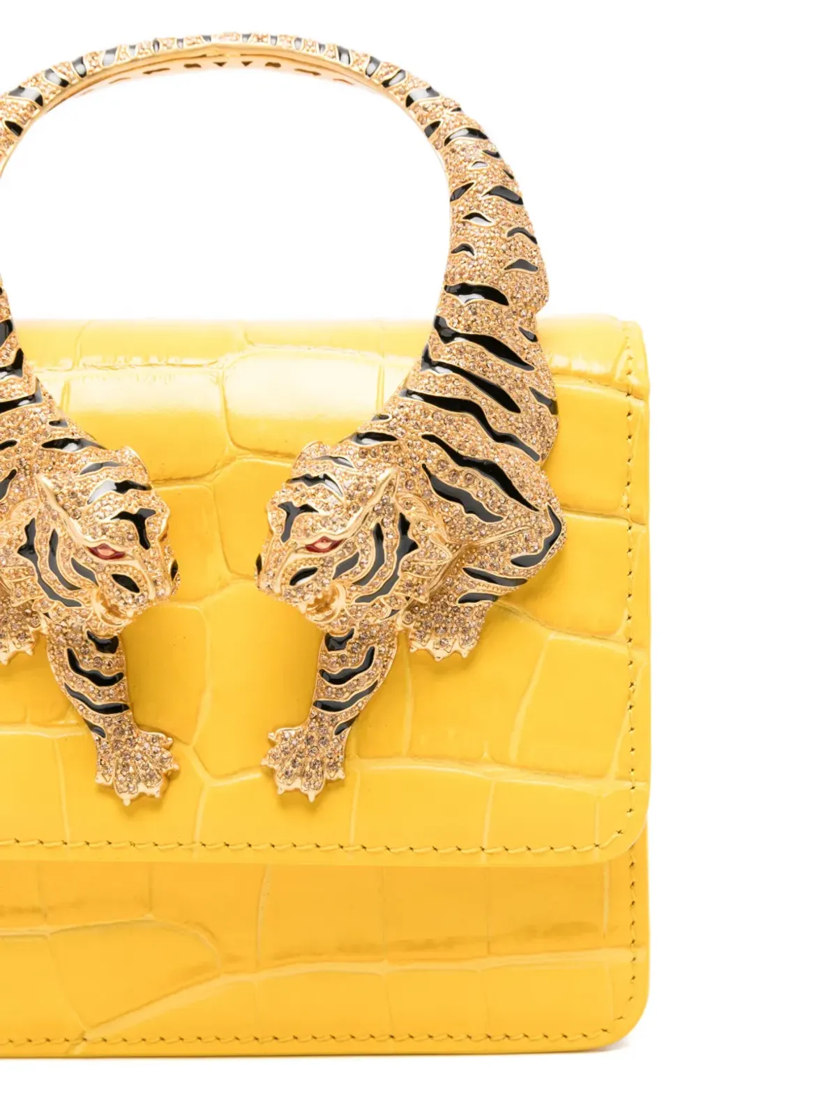 Roberto Cavalli Roar タイガーハンドル ショルダーバッグ - 画像3