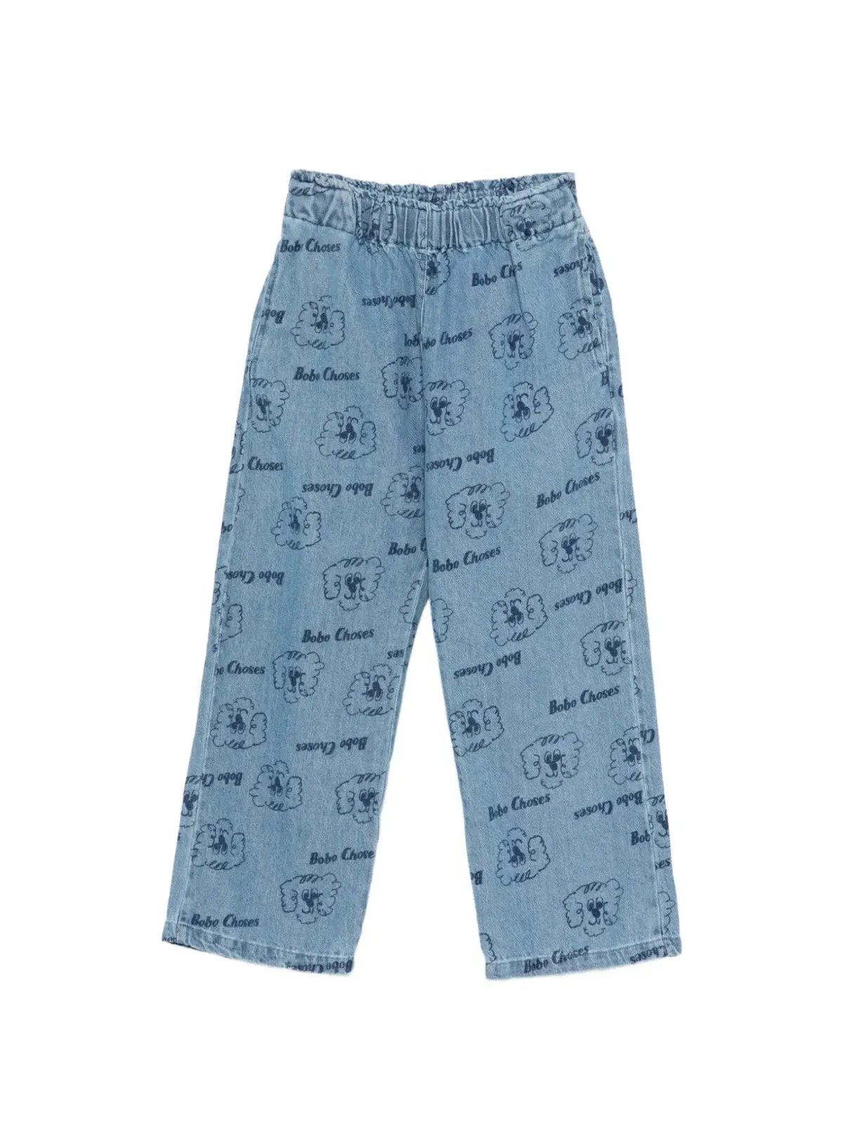 Bobo Choses Pickles The Dog ウエストゴム入りプリントジーンズ - 画像1