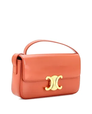 Celine ビンテージ Triomphe East-West Smooth Calfskin ショルダーバッグ - ブラウン - サムネイル3
