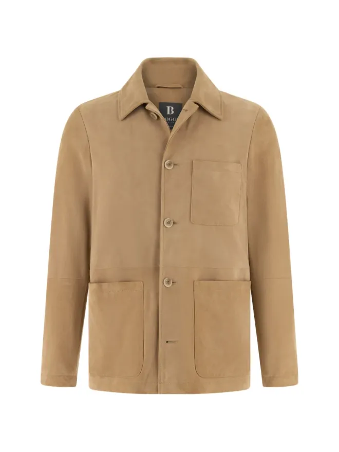 Boggi Milano Boggi Milano シャツカラー レザージャケットの商品画像