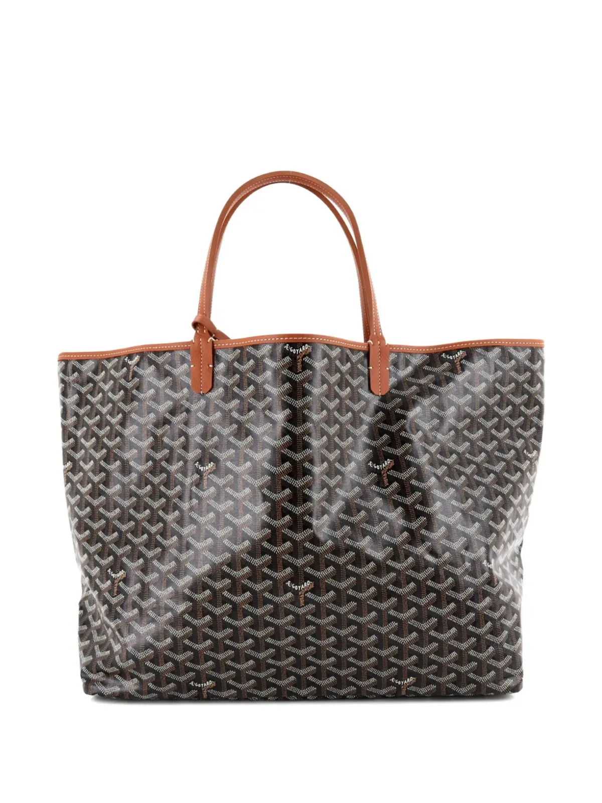 Goyard ビンテージ セントルイス リバーシブル コーテッドキャンバスとプリントキャンバス トートバッグ - ブラウン - 画像2