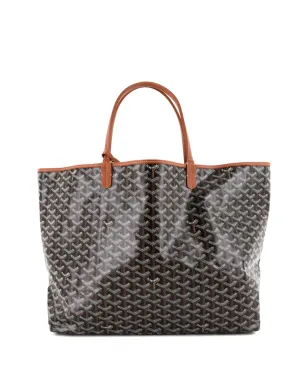 Goyard ビンテージ セントルイス リバーシブル コーテッドキャンバスとプリントキャンバス トートバッグ - ブラウン - サムネイル2