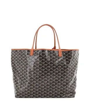 Goyard ビンテージ セントルイス リバーシブル コーテッドキャンバスとプリントキャンバス トートバッグ - ブラウン - サムネイル3