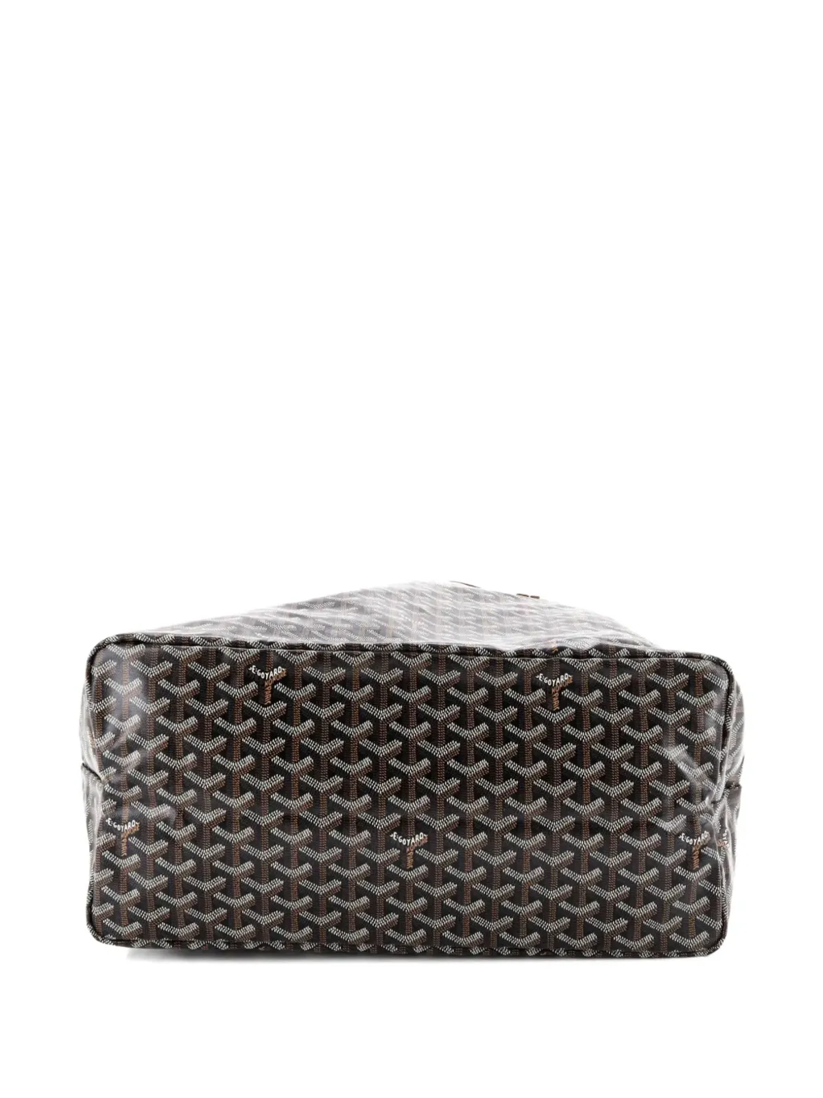 Goyard ビンテージ セントルイス リバーシブル コーテッドキャンバスとプリントキャンバス トートバッグ - ブラウン - 画像4