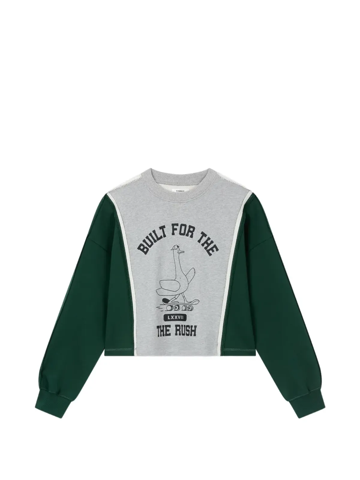 TOMBOY printed sweatshirt - Grey - 画像1
