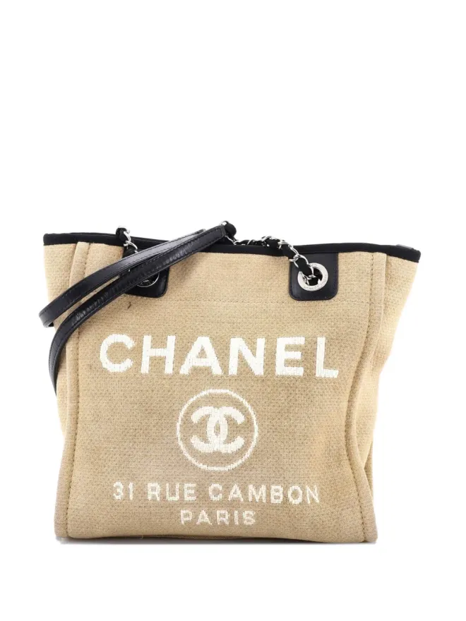 CHANEL Pre-Owned CHANEL Pre-Owned ノースサウス・ドゥーヴィル キャンバス トートバッグの商品画像