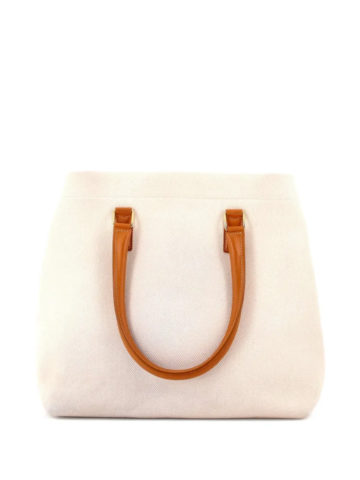 Celine Pre-Owned 横長カバス キャンバス×レザー 小さめトートバッグ - 画像2