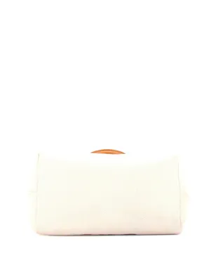Celine Pre-Owned 横長カバス キャンバス×レザー 小さめトートバッグ - サムネイル4