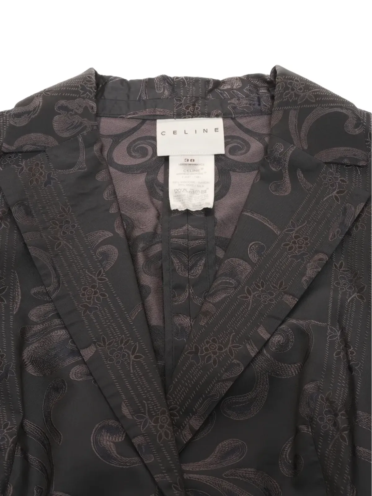 Celine Pre-Owned 花柄刺繍スーツセット - 画像4