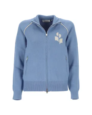 MARANT ÉTOILE Lanya zip-up cardigan - Blue - サムネイル1