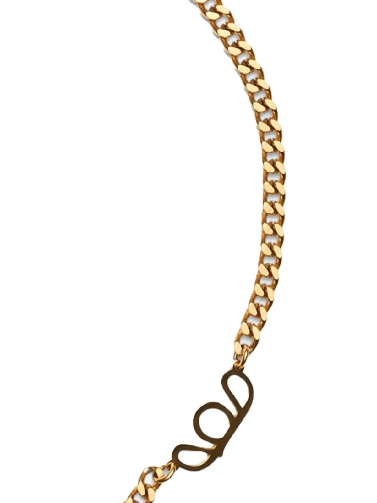 Labelled Jewellery セーフティピン付きパールネックレス - 画像2