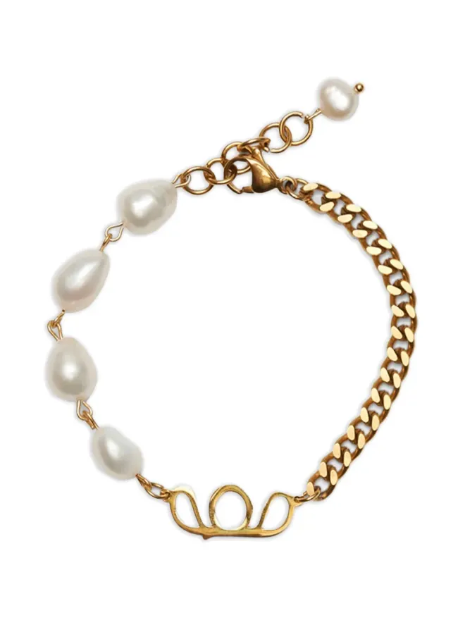 Labelled Jewellery Labelled Jewellery パールチェーンブレスレット - ゴールドの商品画像
