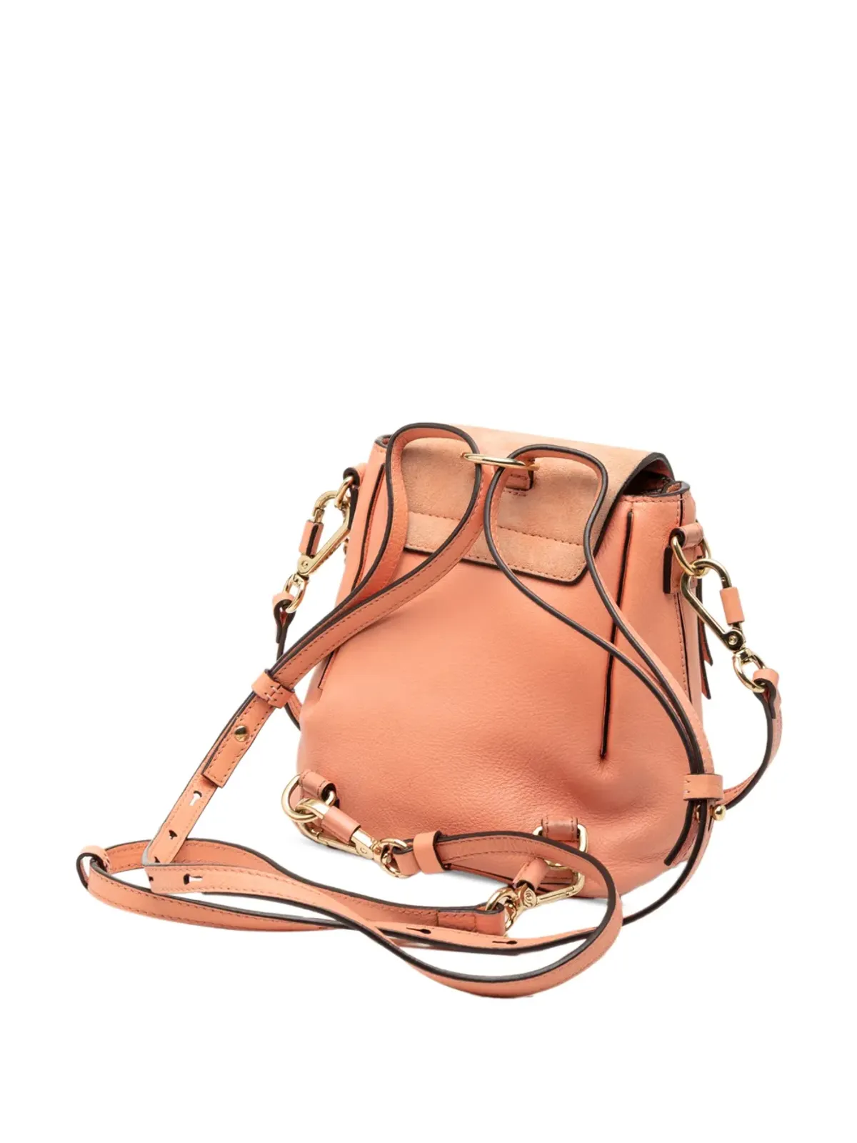 Chloé Pre-Owned 2018 ミニ カーフスキンとスエードの Faye バックパック ピンク - 画像3