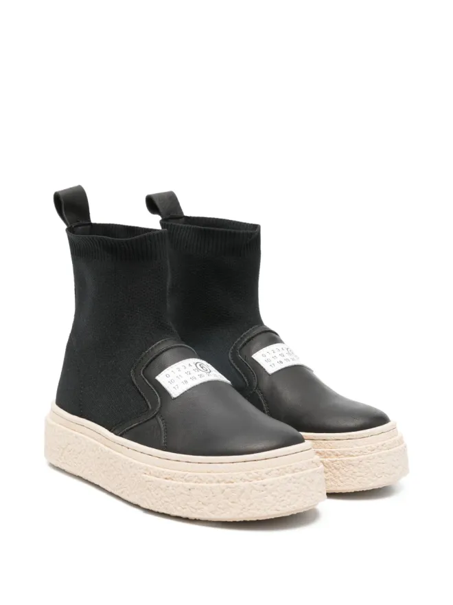 MM6 Maison Margiela Kids MM6 Maison Margiela Kids ロゴパッチブーツの商品画像