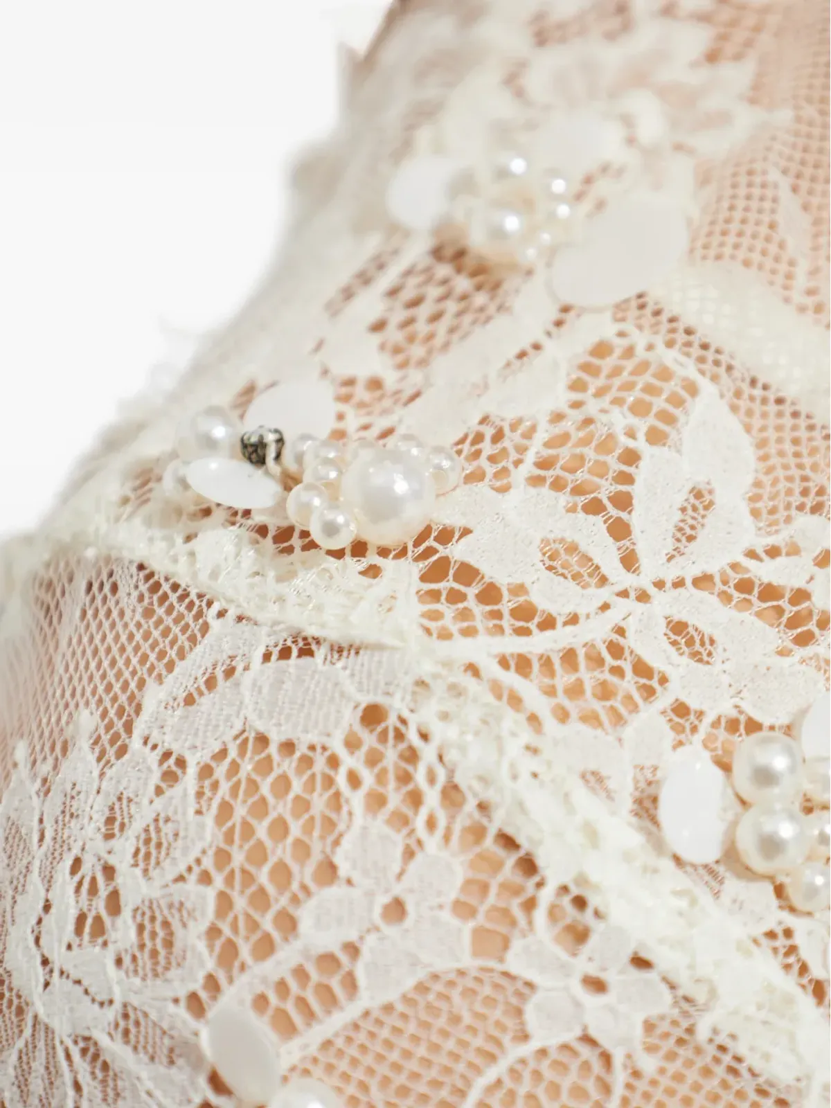 LoveShackFancy Alouetta embellished lace mini dress - White - 画像5