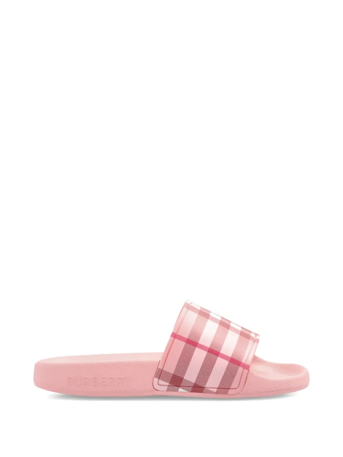 Burberry Kids チェック柄スライド - ピンク - 画像2