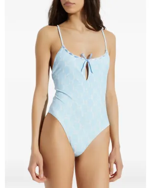 LoveShackFancy ボウディテール レーストリム ワンピース水着 - サムネイル3