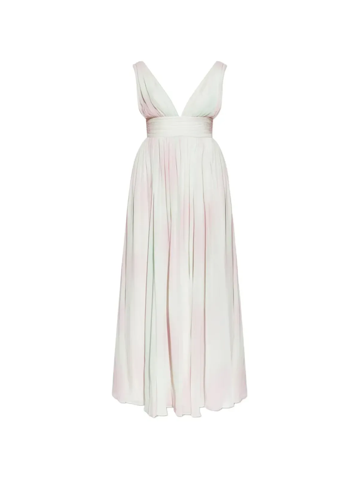 LoveShackFancy Madeleine V-neck slit maxi dress - 画像1