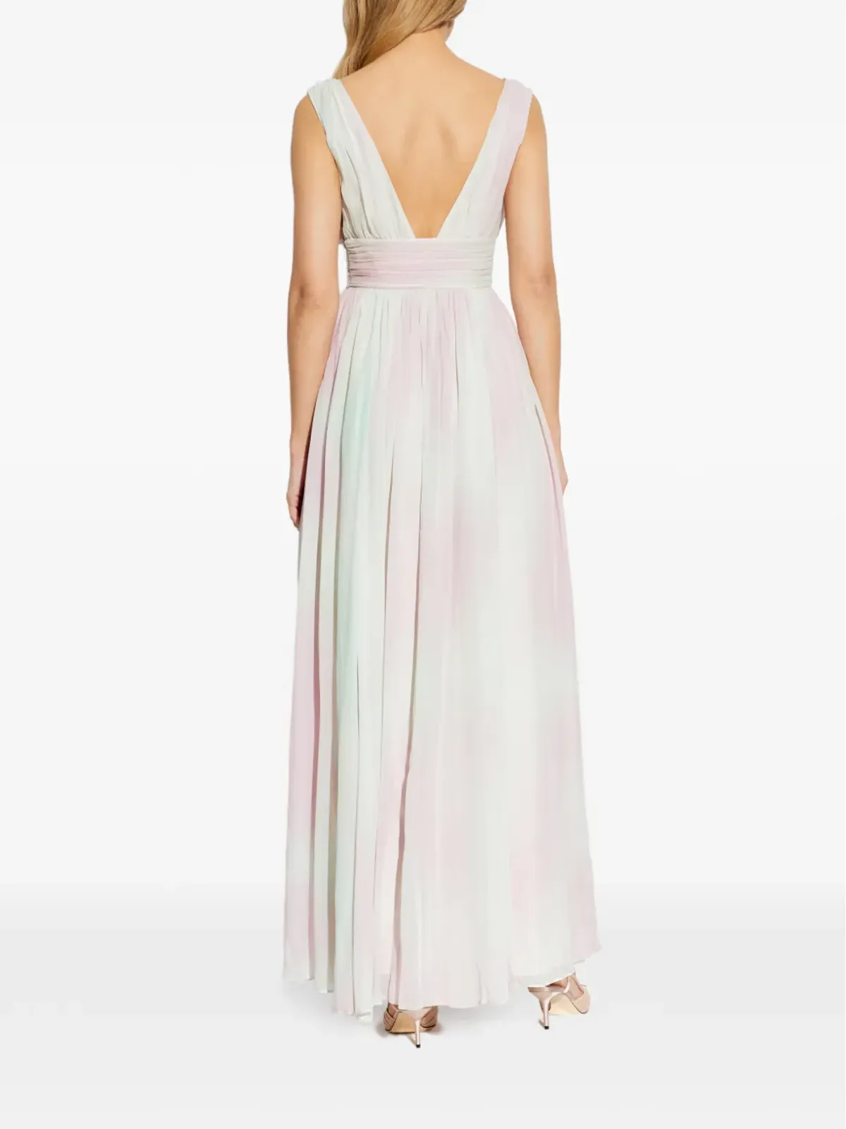 LoveShackFancy Madeleine V-neck slit maxi dress - 画像4