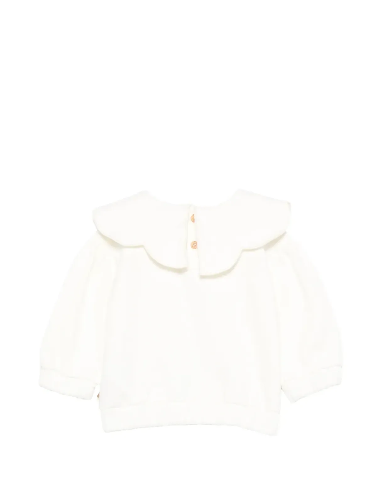 Bonton Martine embroidered-collar top - 画像2