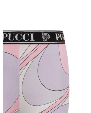 PUCCI Junior プリントロゴ ウエストバンドパンツ - サムネイル2