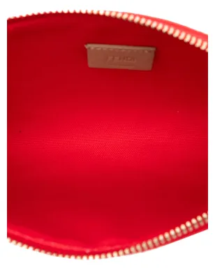 Fendi ビンテージ Zucca Embroidered Canvas Zip Pouch クラッチバッグ - サムネイル5
