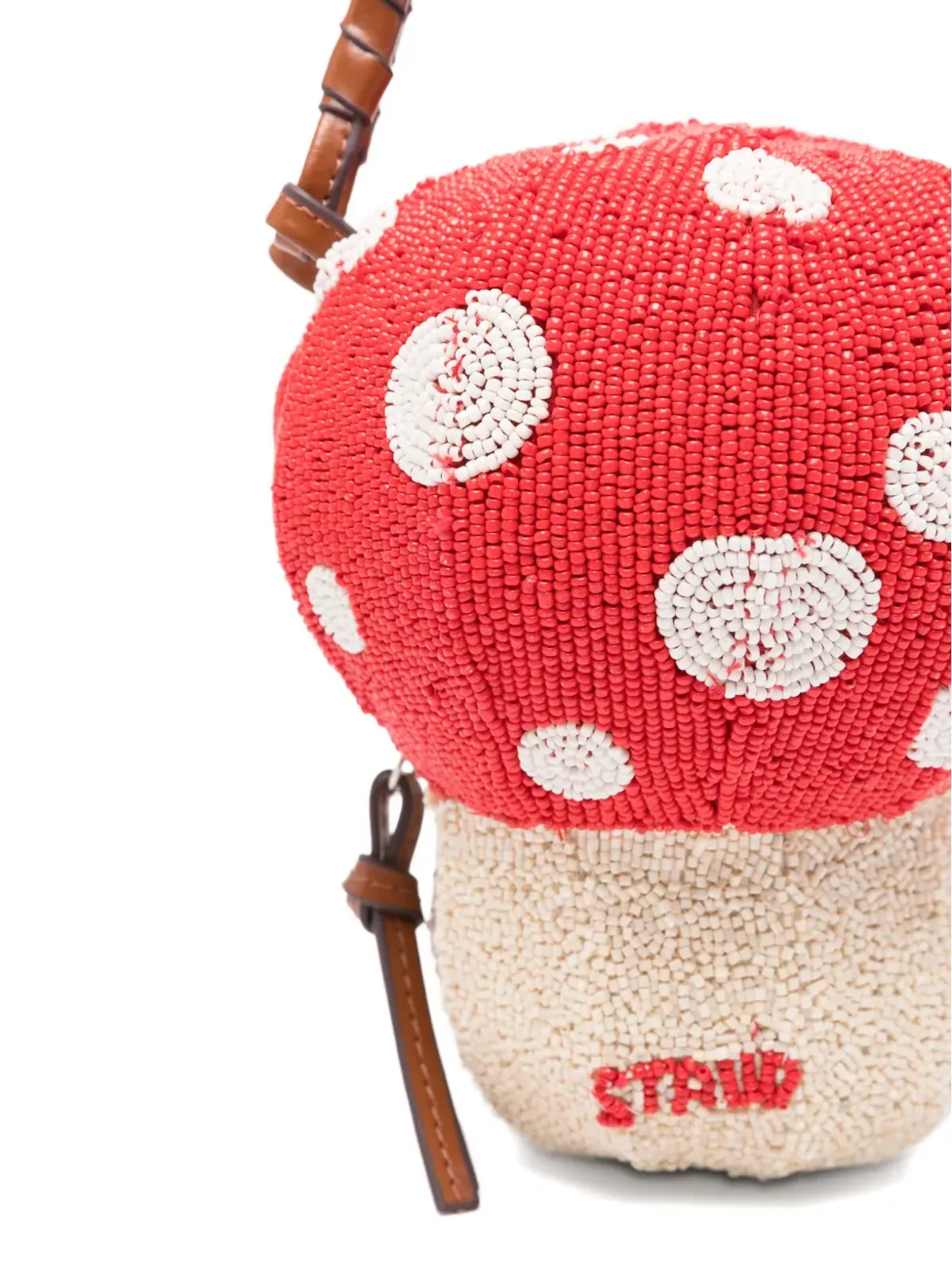 STAUD ポルカドット マッシュルーム トートバッグ - レッド - 画像4