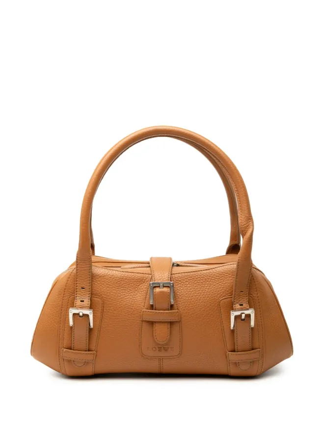 Loewe Pre-Owned Loewe Pre-Owned Leather Senda handbag - Brownの商品画像