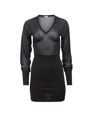 Fleur Du Mal Vネック長袖ミニドレス - サムネイル1