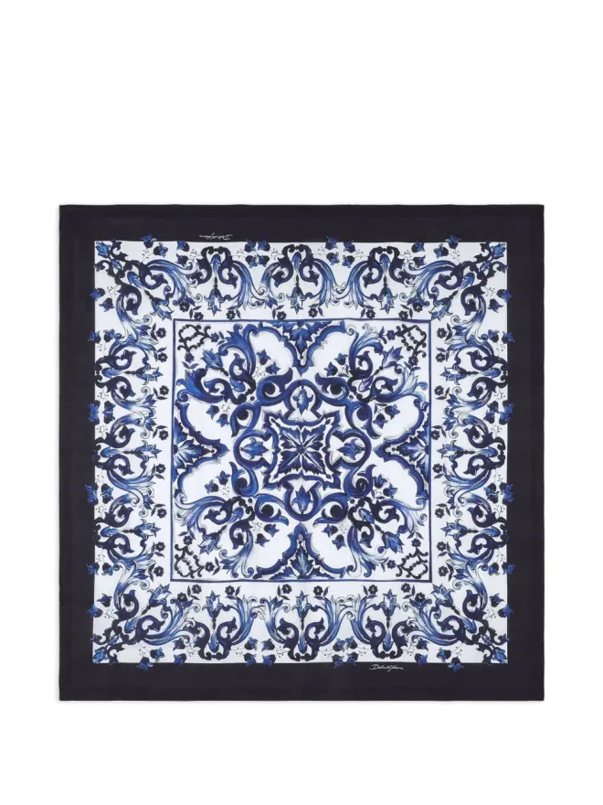 Dolce & Gabbana Dolce & Gabbana 地中海風花柄テーブルクロス - Whiteの商品画像