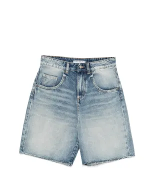 ICON DENIM ほつれデニムショーツ - サムネイル1