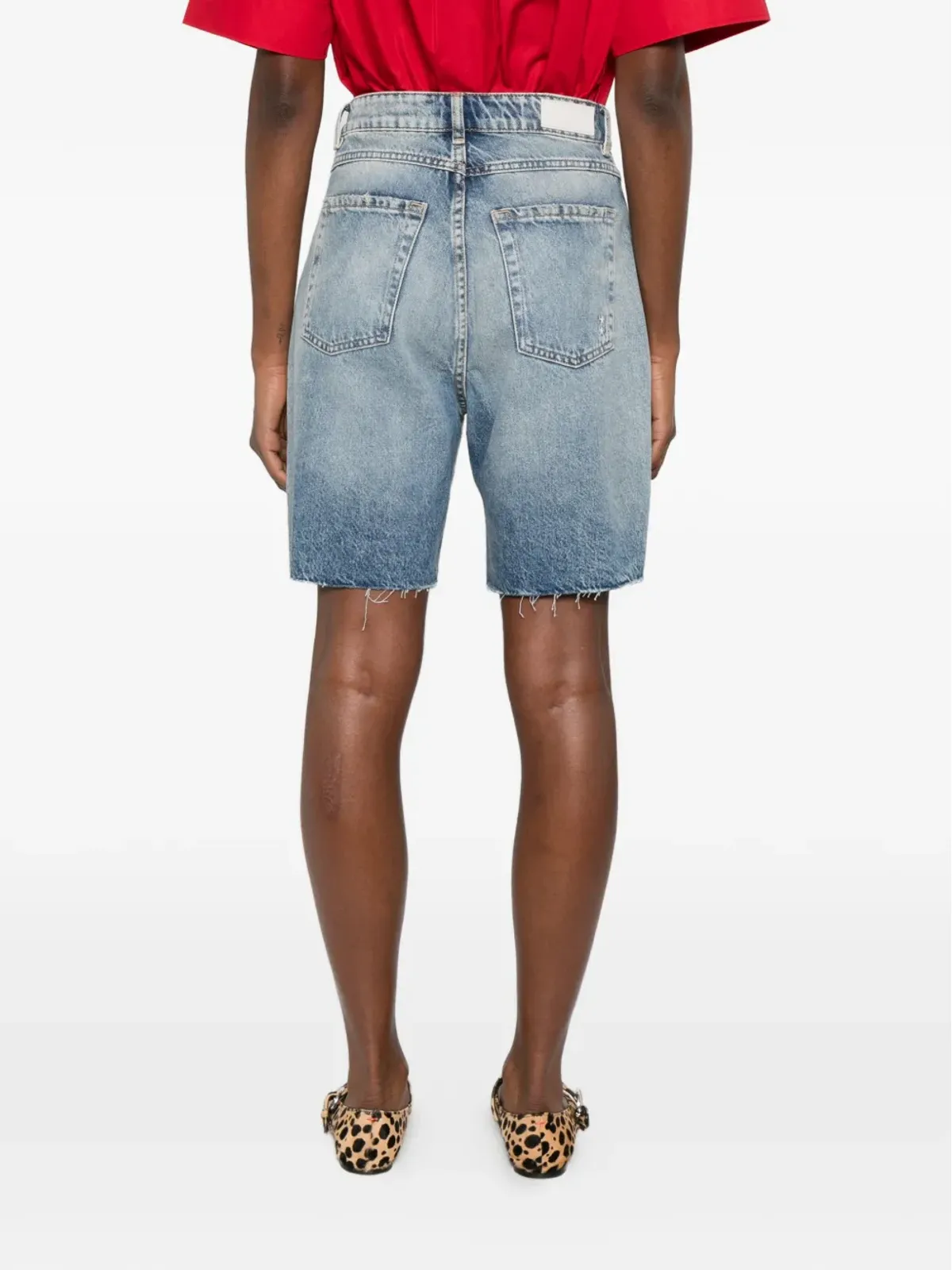 ICON DENIM ほつれデニムショーツ - 画像4