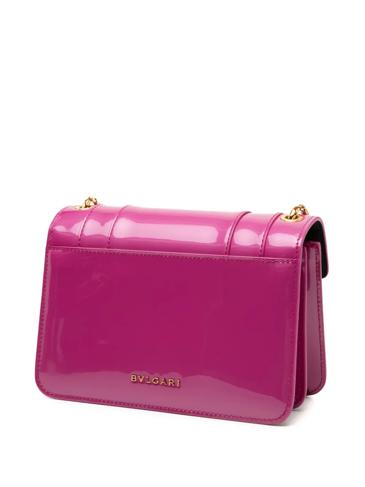 Bvlgari Pre-Owned 2000-2025 パテント Serpenti Forever クロスボディバッグ ピンク - 画像3