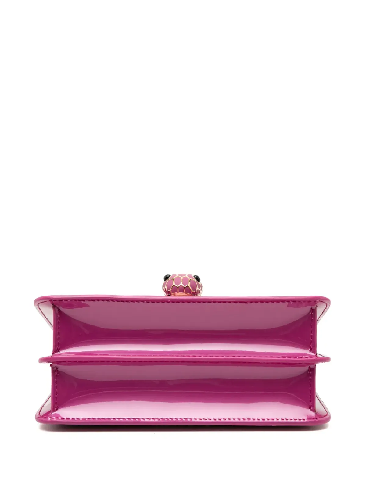 Bvlgari Pre-Owned 2000-2025 パテント Serpenti Forever クロスボディバッグ ピンク - 画像4