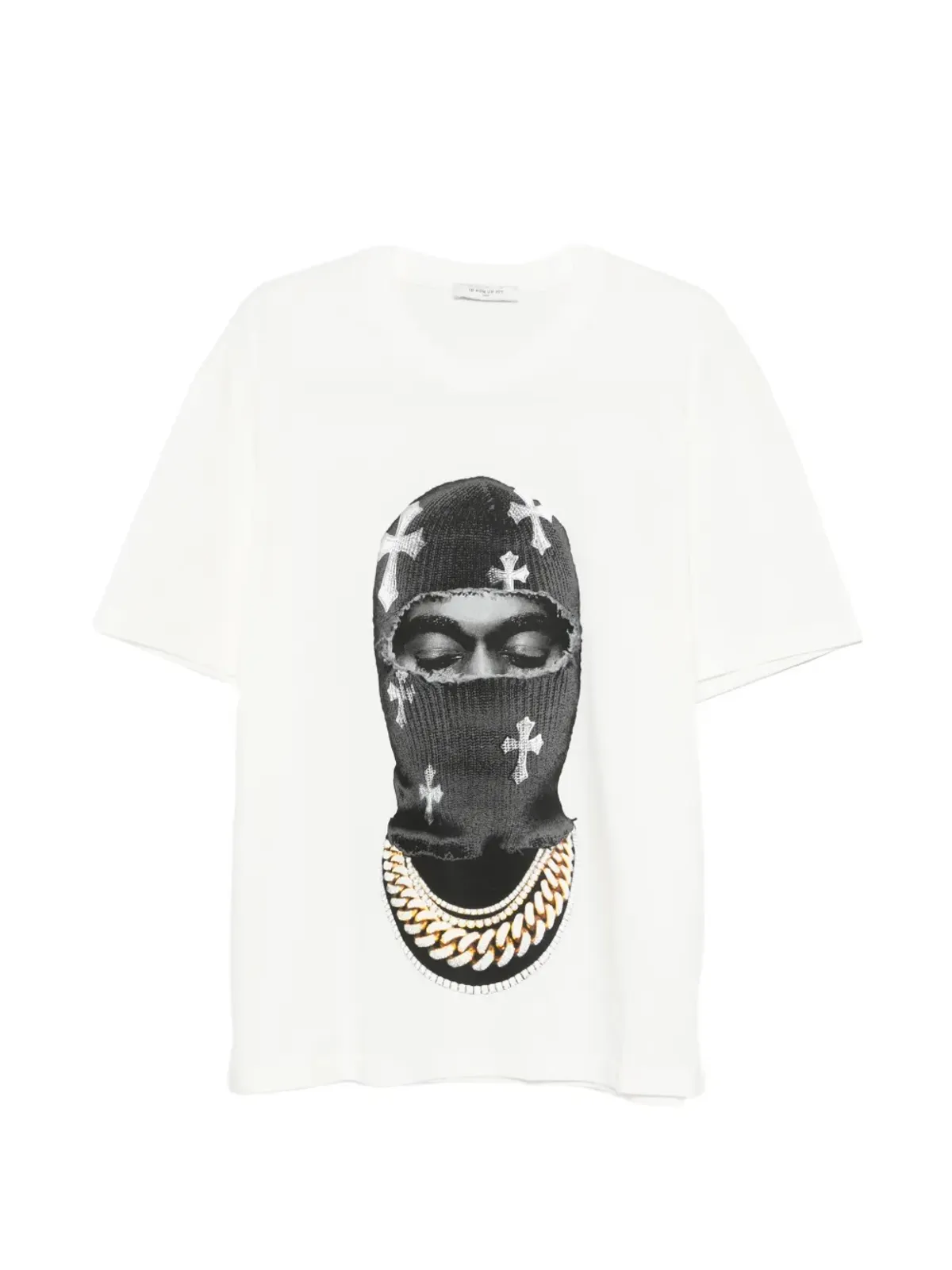 Ih Nom Uh Nit マスク・クロスプリント Tシャツ - 画像1