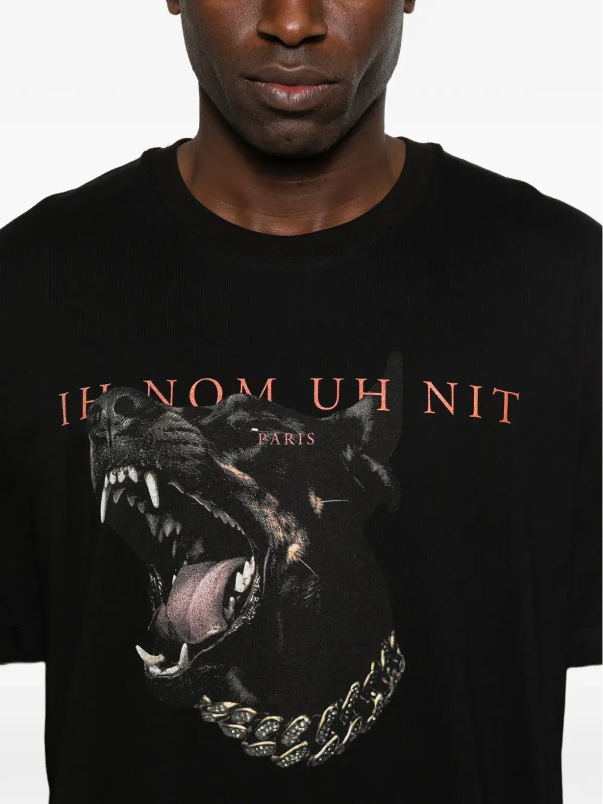 Ih Nom Uh Nit ドーベルマン Tシャツ - ブラック - 画像5