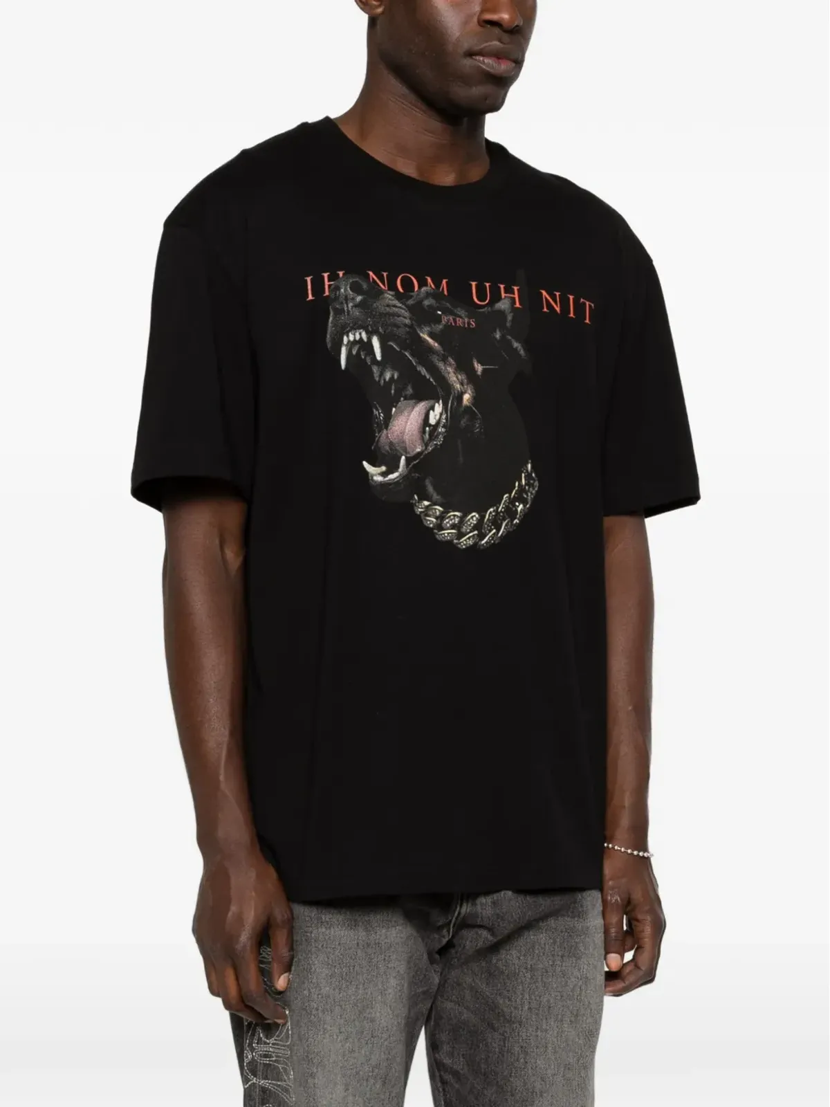 Ih Nom Uh Nit ドーベルマン Tシャツ - ブラック - 画像3