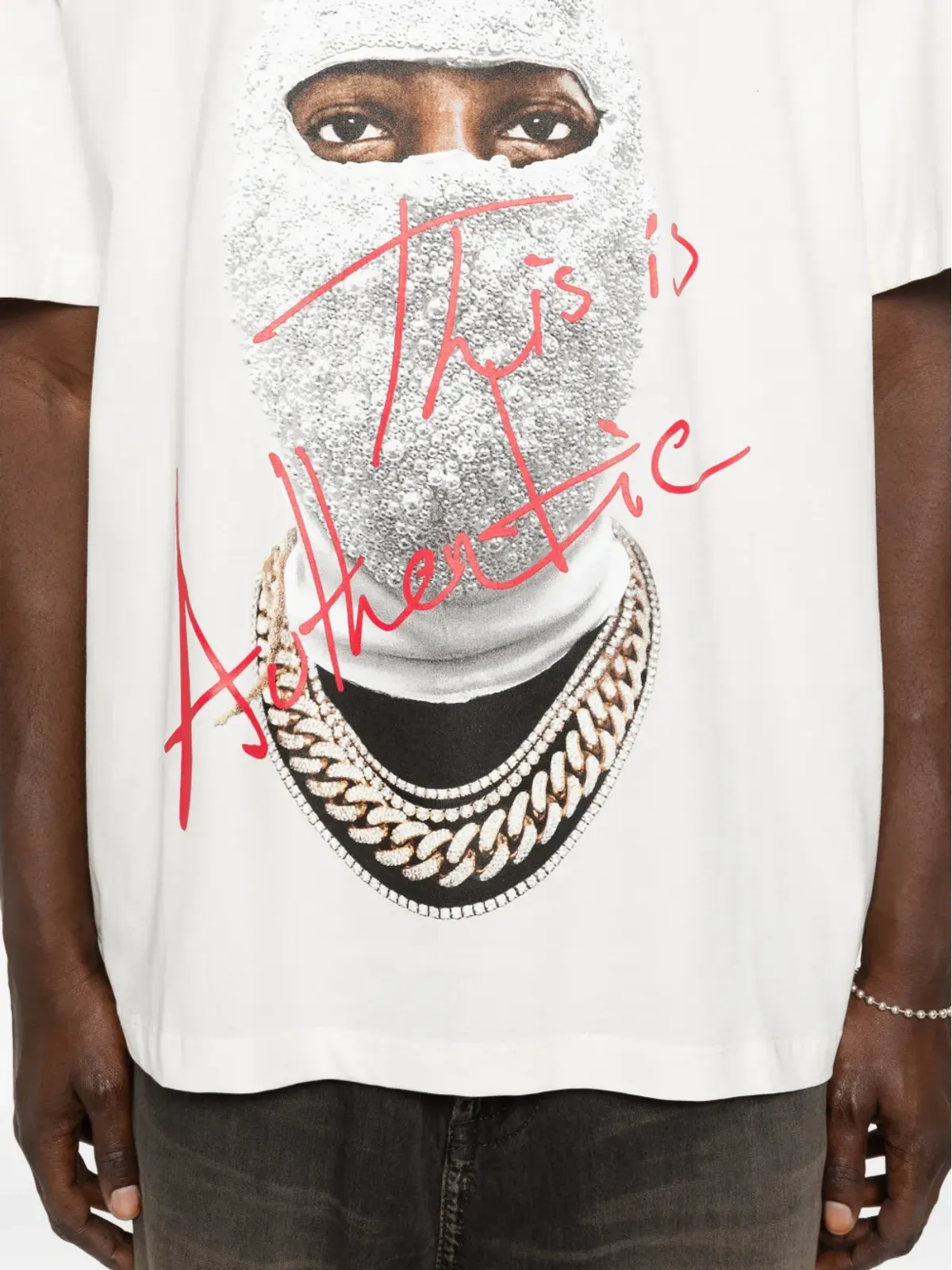 Ih Nom Uh Nit マスク・オーセンティックTシャツ（ホワイト） - 画像5
